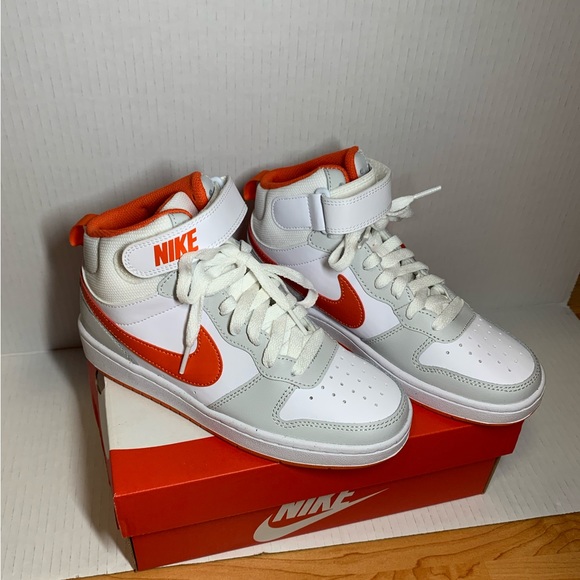 BRAND NEW Nike Dunk High Grey and Orange Sz 6W/4Y - Picture 6 of 6